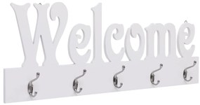 Cabide de parede WELCOME 74x29,5 cm branco