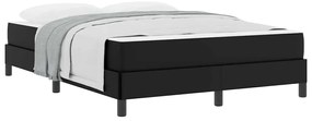 Cama Outros Preto 140 x 190 cm Couro sintético