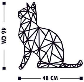 Acessório Decorativo de Parede Kedi – Preto – 35 x 46 cm