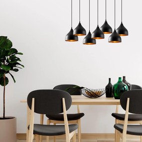 Candeeiro Chandelier Tattoo – Preto – 88 x 40 cm