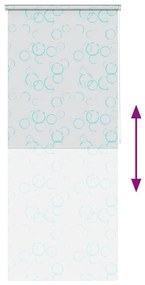 Estore de rolo para o duche 100x240 cm bolhas