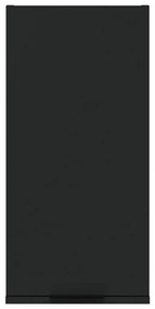 Armário de parede casa de banho 32x20x67 cm preto