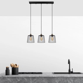 **** Candeeiro de Teto Pirlo – Preto Antigo – 68 x 16 x 114 cm

**