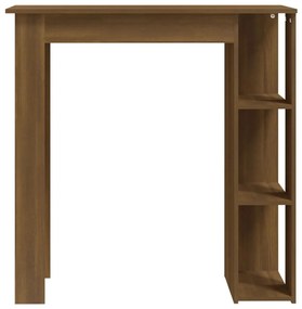 Mesa de bar c/ prateleiras derivados madeira carvalho castanho