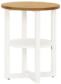 vidaXL Mesa para candeeiro 40x50 cm madeira de carvalho maciça