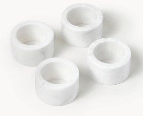 Argolas para guardanapos em mármore Agata, conjunto de 4