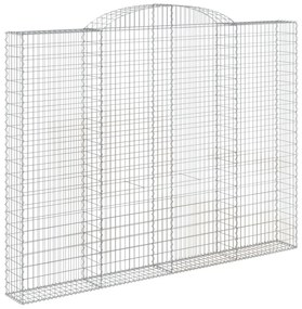 Cestos gabião arqueados 2pcs 300x30x220/240cm ferro galvanizado