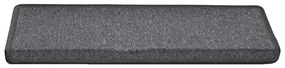 Tapetes de escadas 30 pcs 65x21x4 cm cinza-escuro