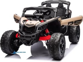 Carro elétrico para crianças 1 a 6 años 24V MP4 CAN-AM Maverick Buggy Caqui