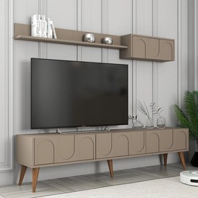 Móvel TV Lyon – Atlas Walnut – 180x44x35 cm