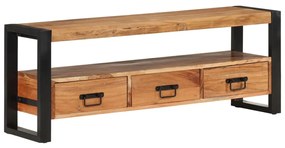 Móvel de TV 120x30x45 cm madeira de acácia maciça