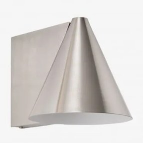 Luminária De Parede Em Ferro Bicorp Cinza Cromado - Sklum