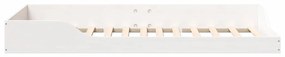 Estrutura de cama de chão Branco 80 x 200 cm