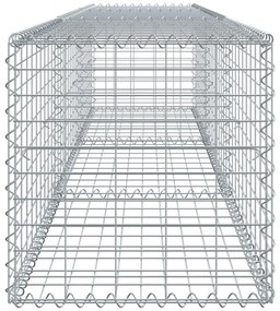 Cesto gabião com cobertura 300x50x50 cm ferro galvanizado