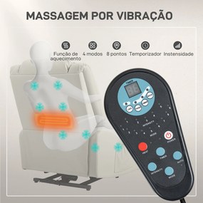 Poltrona Relax Levanta Pessoas Elétrica Poltrona com 8 Pontos de Massa