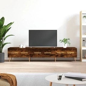 vidaXL Móvel de TV 150x36x30 cm derivados de madeira carvalho fumado