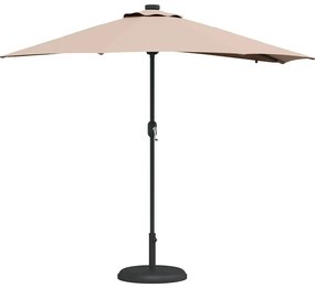 Guarda-sol de Jardim Cinzento-acastanhado 294 x 150 x 223 cm