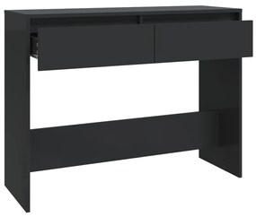 Mesa consola 100x35x76,5 cm derivados madeira preto