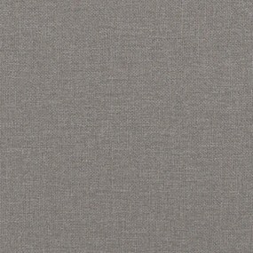 Sofá de 2 lugares tecido 120 cm cinzento-acastanhado