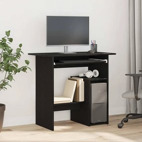 vidaXL Secretária 80x45x74 cm derivados de madeira carvalho preto