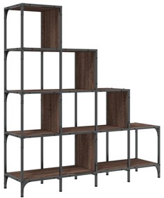Estante 122x30x132 cm deriv. de madeira/metal carvalho castanho