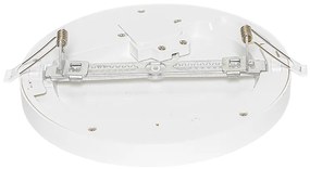 Foco de encastrar o superficie branco 22 cm com LED 3 passos dim para aquecer - TRANS Moderno