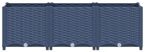 Canteiro elevado 120x40x38 cm polipropileno