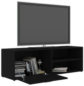 Móvel de TV 120x34x37 cm derivados de madeira preto