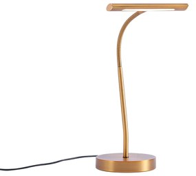 Candeeiro de mesa Art Déco bronze com LED incluído - Tableau Design,Industrial,Moderno