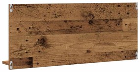 Espelho de Casa de Banho vidaXL de Madeira Antiga 90x10,5x37 cm em Com