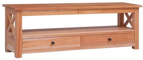 Móvel de TV 115x30x40 cm madeira de mogno maciça