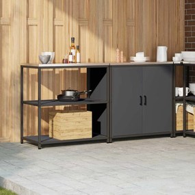 Conjunto de Armazenamento de Cozinha 2 pcs Antracite