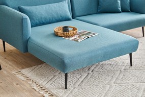 Sofá de Canto Revos – Turquesa – 250 cm x 86 cm x 100 cm