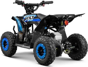 Mini moto 4 elétrica infantil - VOLT 1000 W 36 V, com 3 velocidades reguláveis, c/ marcha atrás Azul