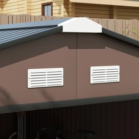 Abrigo de Jardim Metálico Modello Castagna – 12,4 m², 340x386x200 cm,