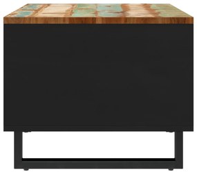 Mesa de centro 60x50x40 cm madeira recuperada maciça
