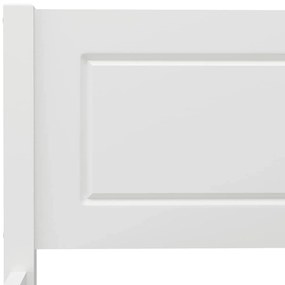 Estrutura de cama em pinho maciço 140x200 cm branco