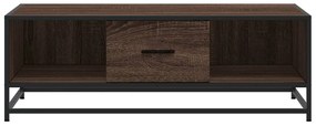 Mesa centro 100x57x35 cm deriv. madeira/metal carvalho castanho