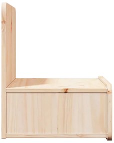 Mesa de Cabeceira Montada na Parede Castanho 44 x 32.5 x 40 cm