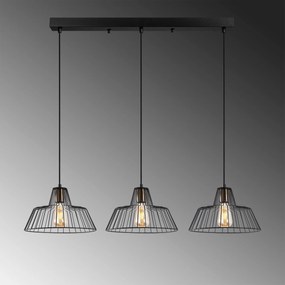 Candeeiro Chandelier Hakcu – Preto Antique – 100 x 30 x 116 cm