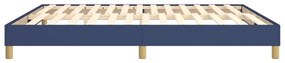Estrutura de cama sem colchão 160x200 cm tecido azul