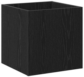 Caixa de Plantas vidaXL Carvalho Preto 40x40x40 cm Madeira Engenharia