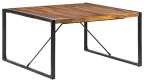Mesa de jantar 140x140x75 cm madeira maciça