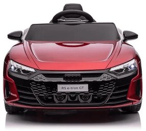 Carro elétrico para crianças Audi RS e-tron GT 12V com Pneus de borracha Vermelho