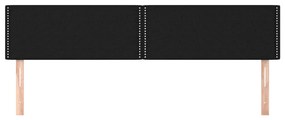Cabeceira de cama 2 pcs tecido 80x5x78/88 cm preto