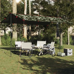 vidaXL Lona de campismo 506x306 cm impermeável camuflagem