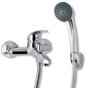 140832 vidaXL Conjunto chuveiro torneira monocomando cromado