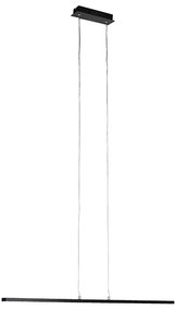 Candeeiro de suspensão moderno preto 90 cm com LED incluído - Banda Moderno