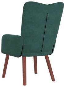 Poltrona Relaxante Veludo Verde Escuro