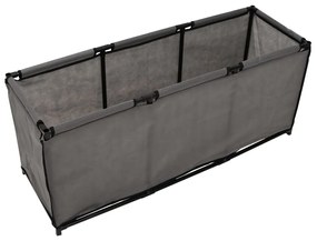 vidaXL Caixa de arrumação 105x34,5x45 cm tecido cinzento